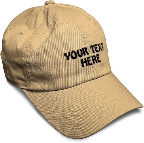 Vista 21 de Gorra de béisbol suave personalizada con texto personalizado para papá de algodón para hombres y mujeres Negro