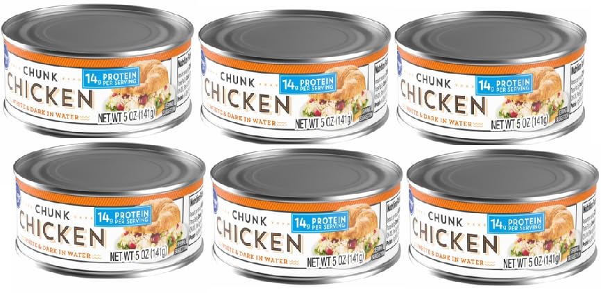Chunk Chicken in Water (6 Cans, 5 oz. each)