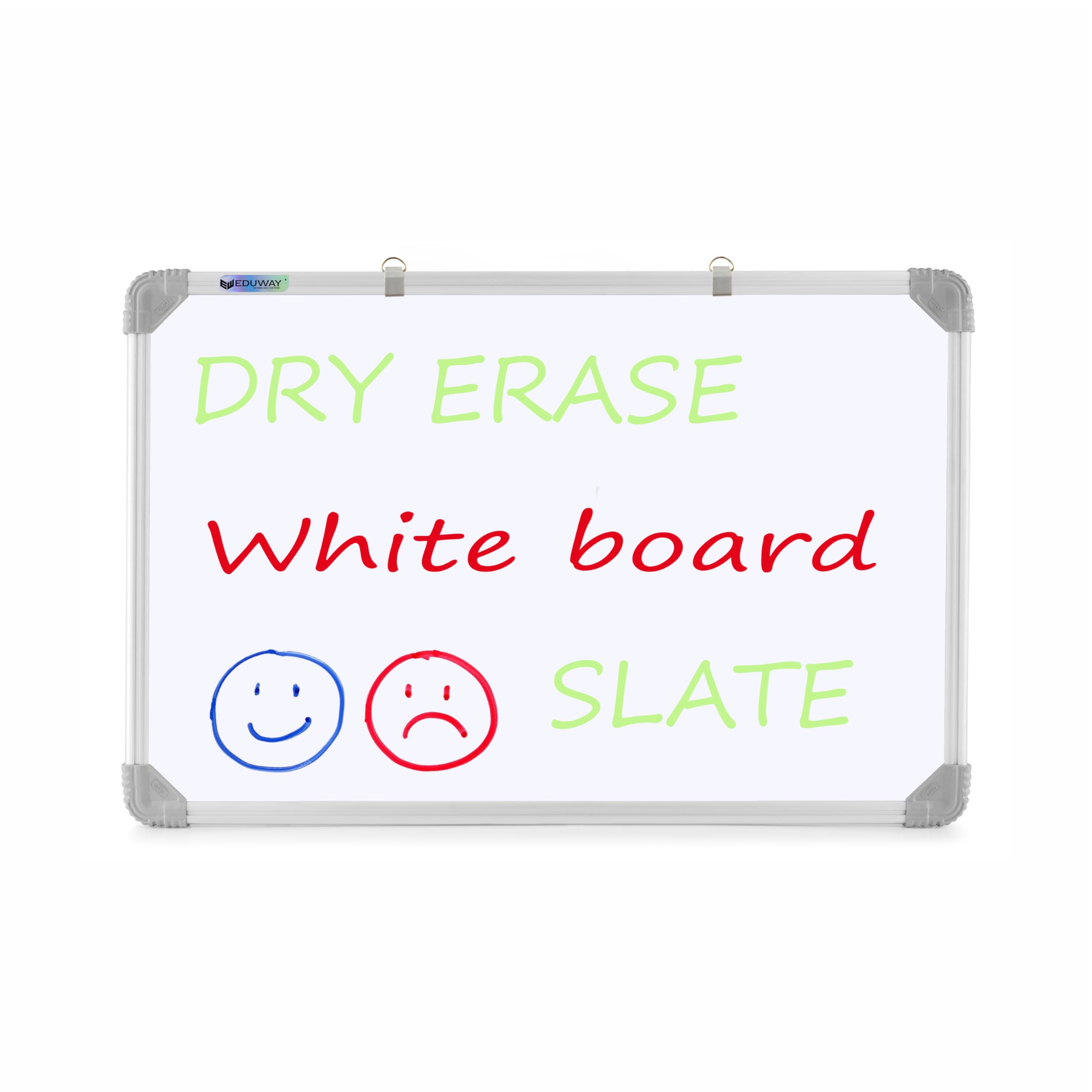Eduway Non Magnetic 2 in 1 Learn N Write 1x1 Feet Slate for Kids | Double Sided Front for Chalk & Reverse Dry Erase Marker Board with PVC Corners | Learning for Kids (29x29 Cms),(Green, White) (B09Y8SZTXM) Amazon Price History, Amazon Price Tracker