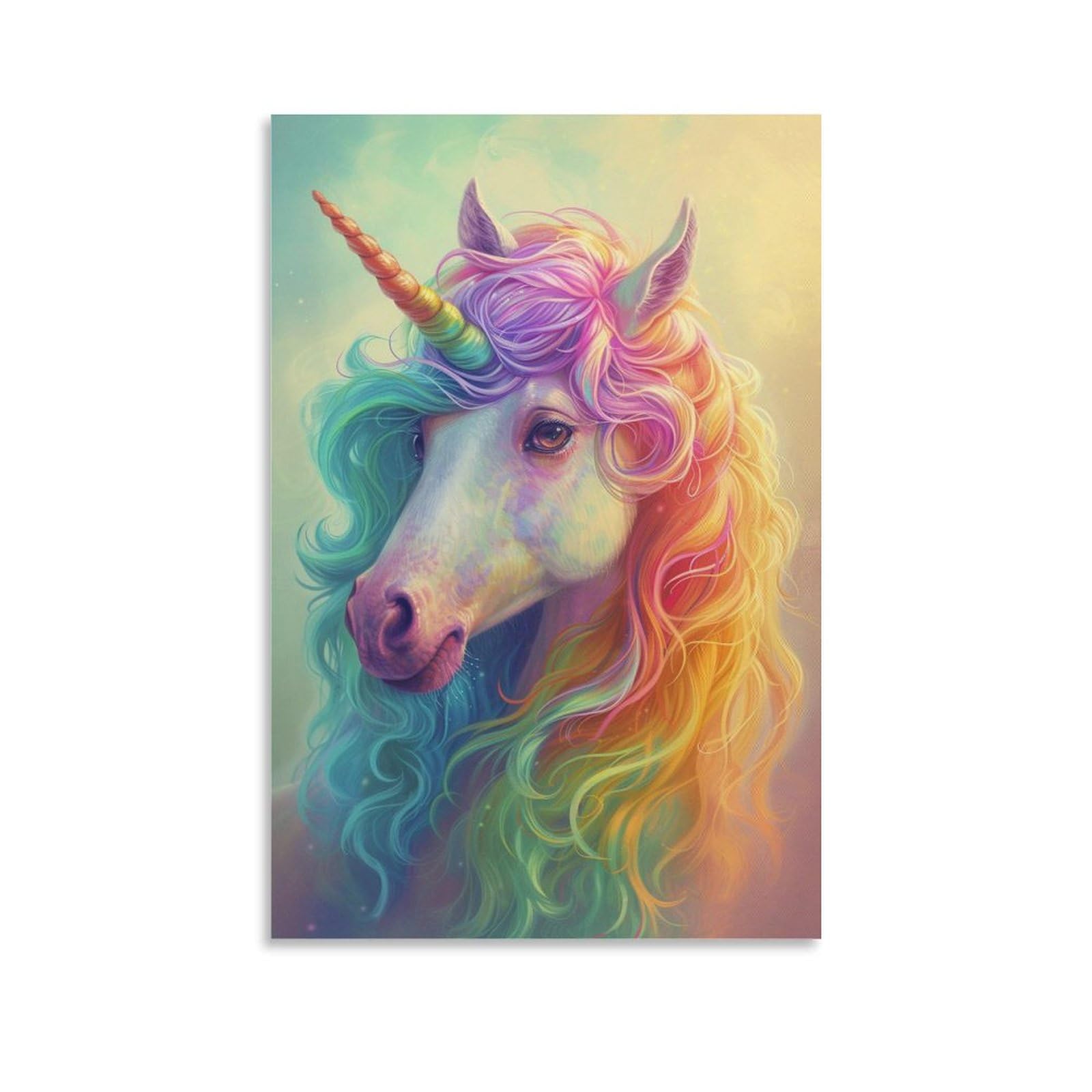 ユニコーン　絵画　壁掛け 61DvyZzWBjL._AC_UF350,