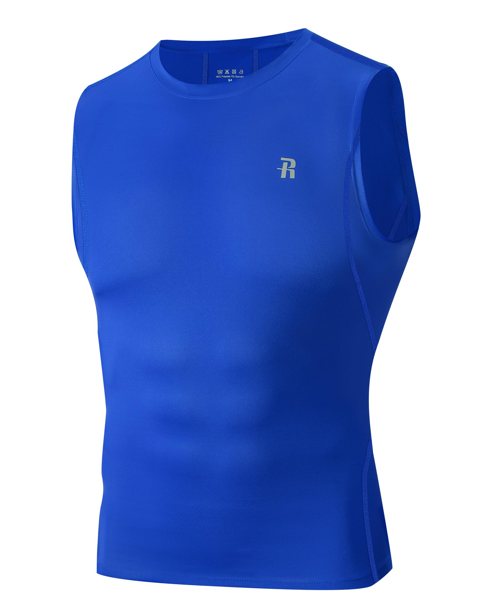 Runhit Sleeveless Compression Shirt Men Tank Top Athletic Muscle Shirts for Men