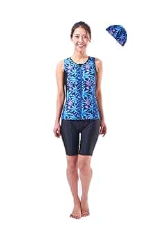 フローラルプリント セパレート水着　新品タグ付き Bright Birds ECO スポーツ トップ セパレート 水着 FKS026L