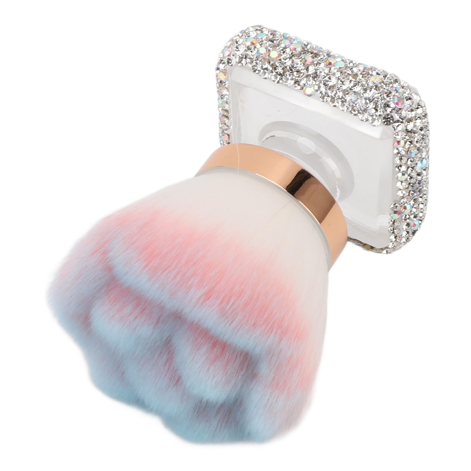 Rhinestone Blush Nail Art Dust Brush Multifunctional Nail Dust Powder Remover Brush Nail Duster for Manicure