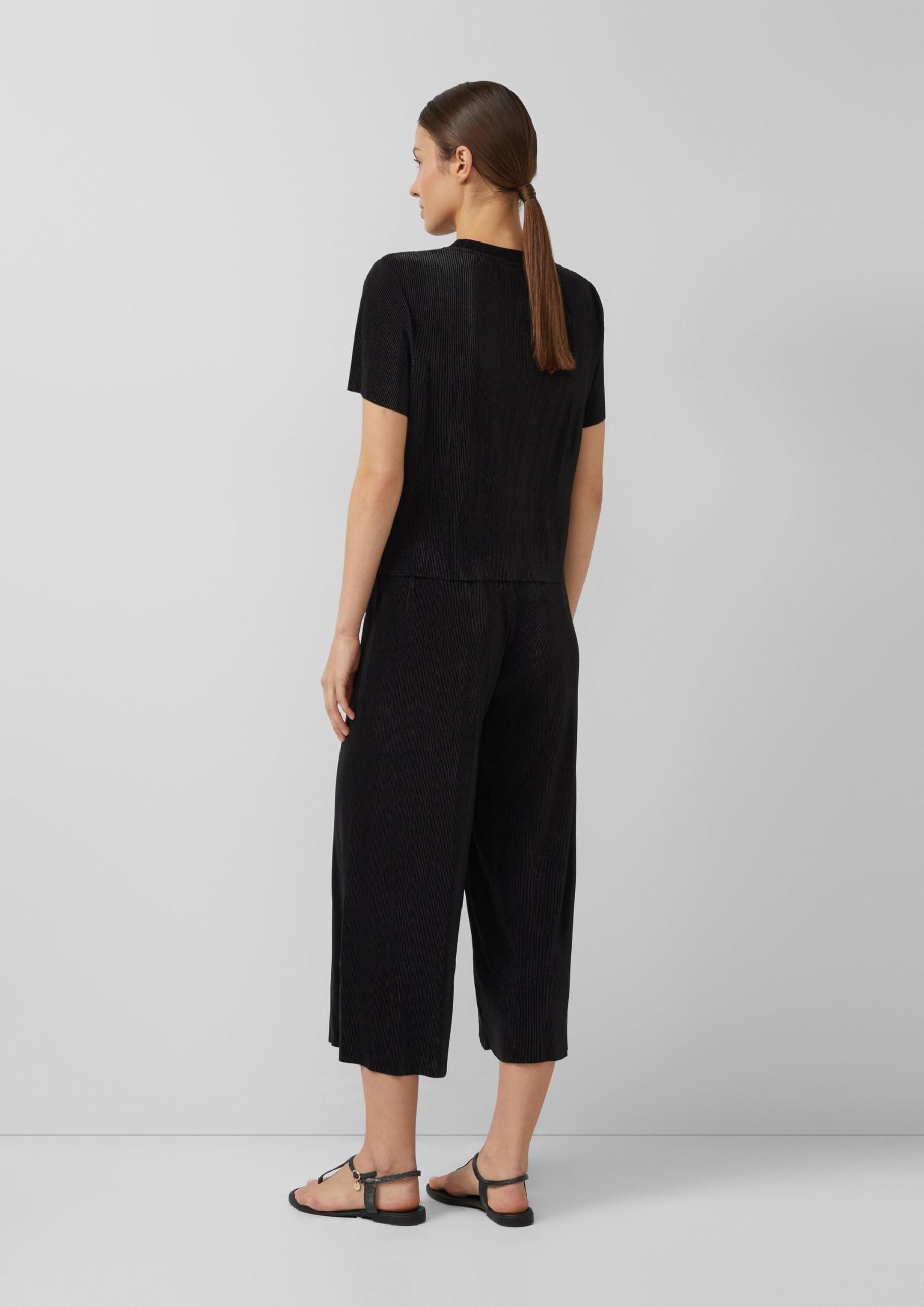 s.Oliver Plissierte Culotte mit All-Over-Print