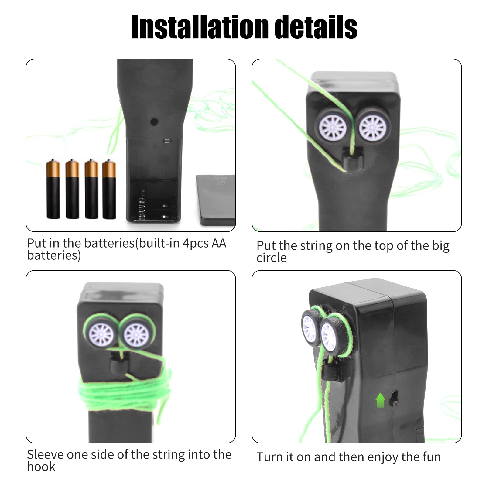 SYFUNLV Rope Launcher, Glow In The Dark Lasso, Lasso String