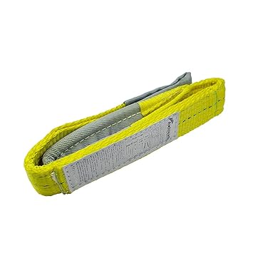Indusafe Lift Sling Straps 3ft Flat Eye Lift Sling 6200lbs Capacity Lifting Straps Tree Saver Recovery Strap Web Sling Winch Strap