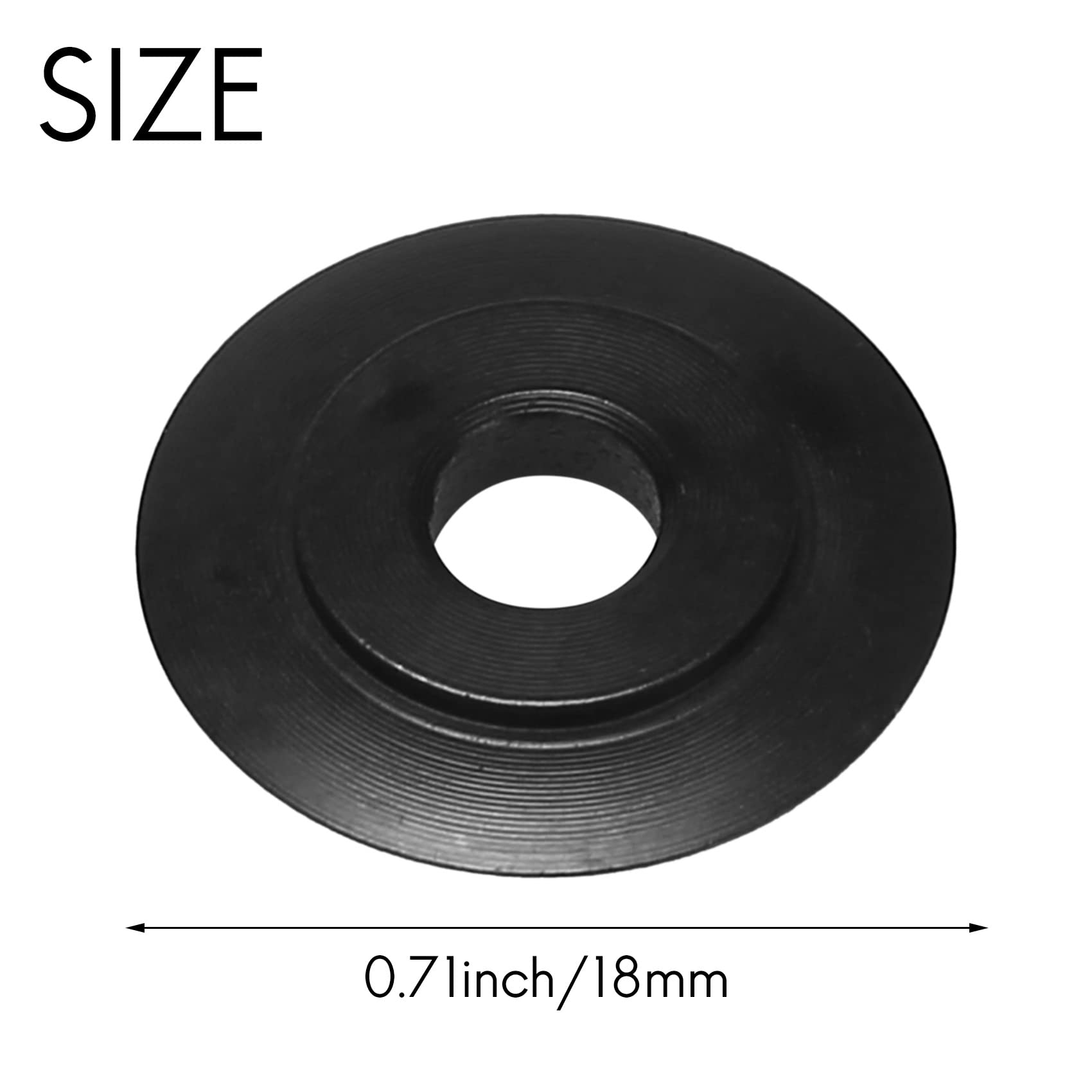 Tsudoku 10Pcs/Set Spare Copper Pipe Cutting Wheels Blade for 15Mm/22Mm Tube Cutter, Black - Image 4