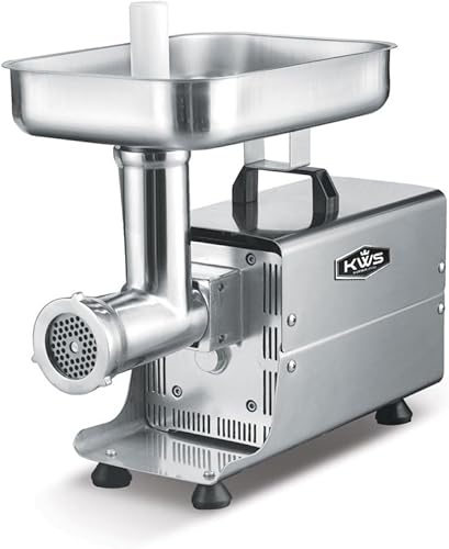 KWS SL-8 450W 1/2HP Picadora de carne eléctrica de acero inoxidable