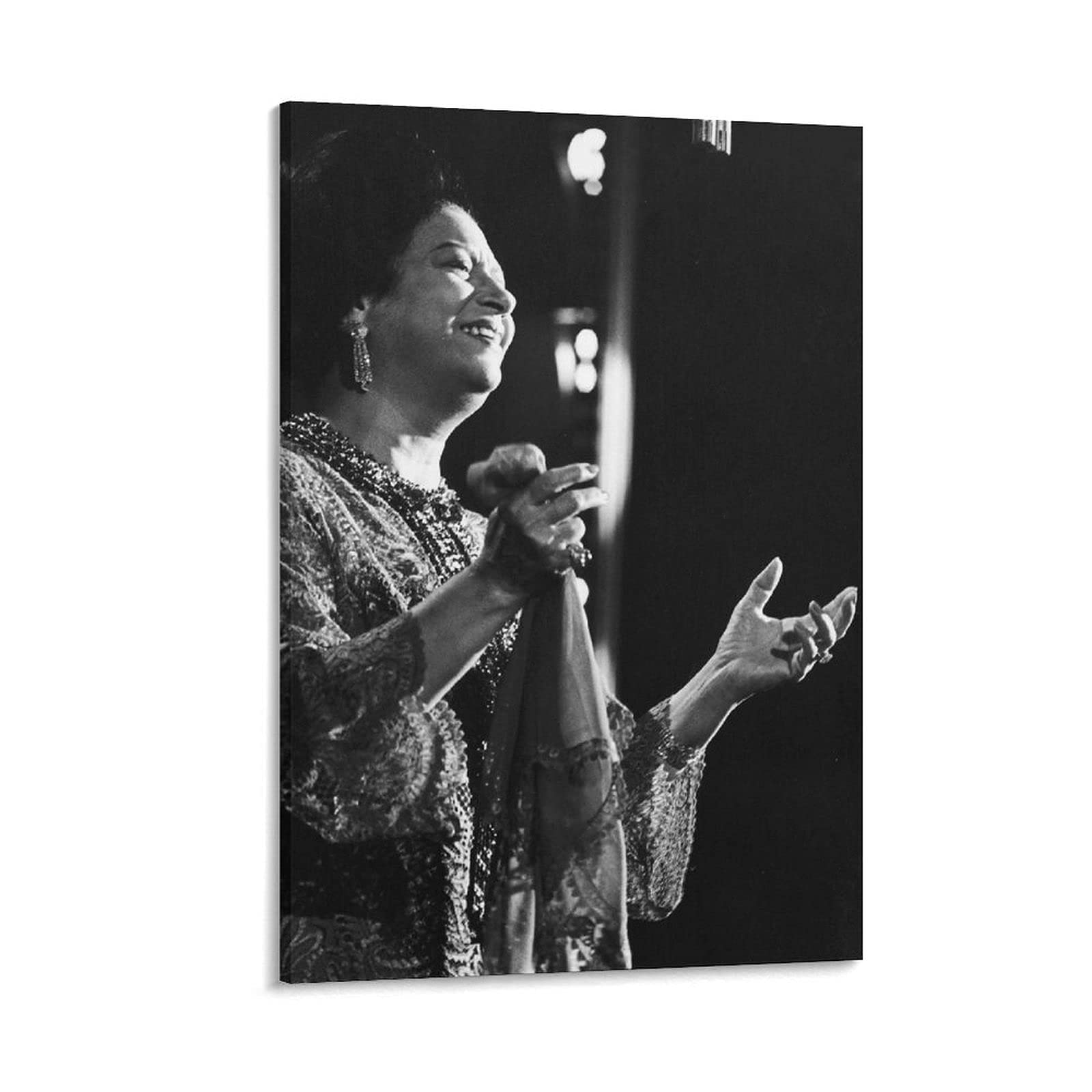 GKSBTS Posters and prints 30x50cm L'attore Oum Kalthoum Poster Wall Art Opere d'arte Camera da letto Soggiorno Decor Senza Cornice