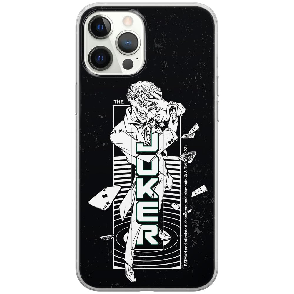 ERT GROUP mobile phone case for Iphone 12 PRO MAX original and officially Licensed DC pattern Joker 025 optimally adapted to the shape of the mobile phone, case made of TPU