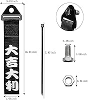 Vista 3 de Gancho de remolque trasero para parachoques Gancho de pintilla Enganches de pintilla Receptor de gancho Liberación rápida para parachoques Correa