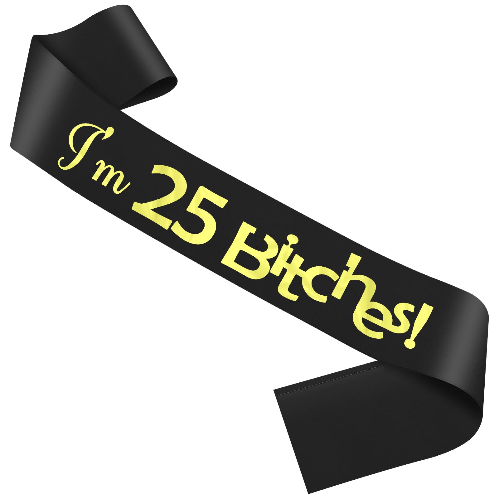 25th Birthday Sash for Women 25th Birthday Gifts for Her Girls Female 25 Years Old Gifts Ideas 25st Birthdays Decoration Sashes for Women Best Friend Daughter Sister Celebrate Party Accessories