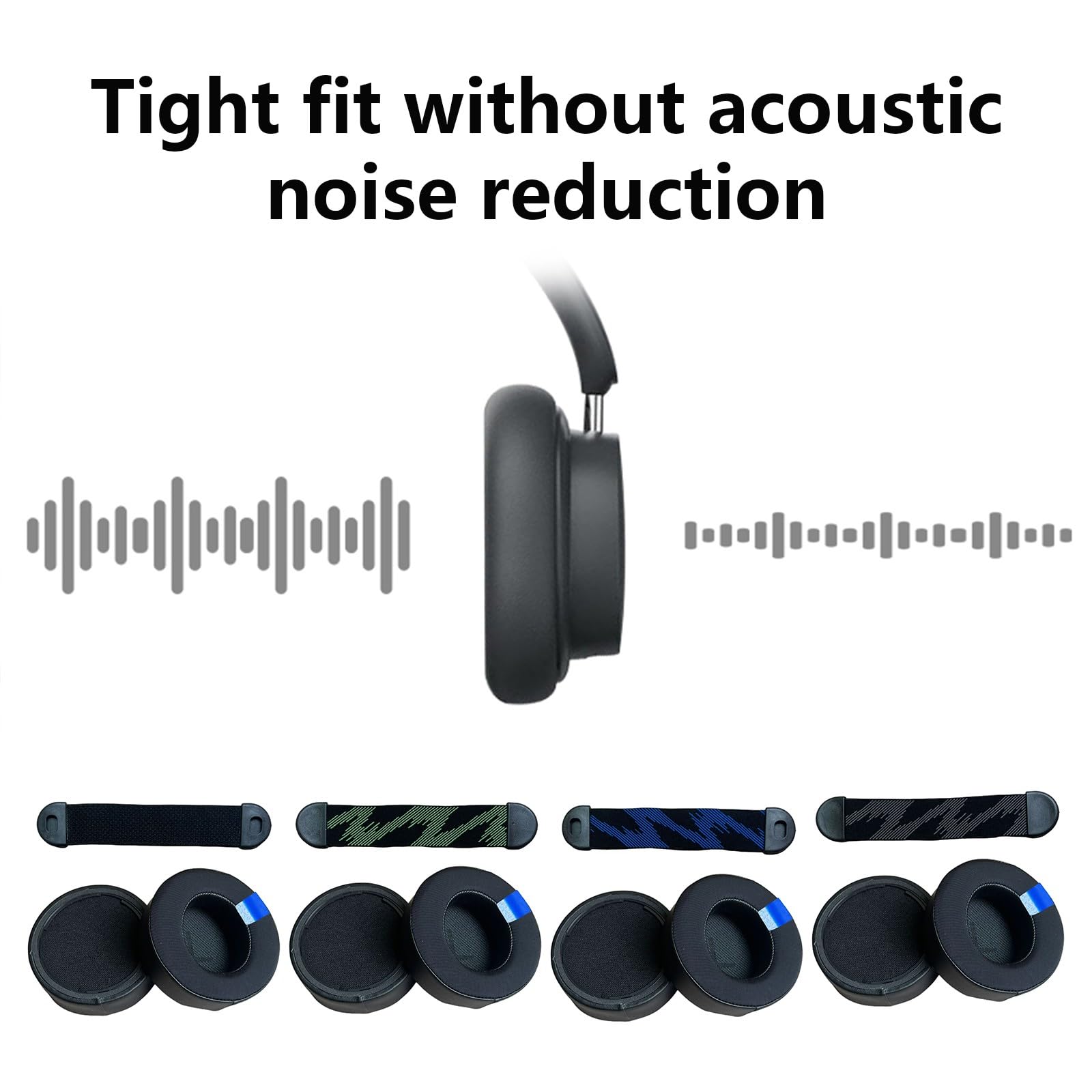 1 par de almohadillas de gel de refrigeración de repuesto para auriculares AW520H AW720H con cable, cojín de espuma suave, accesorios de orejera, cojín para auriculares para juegos, comodidad