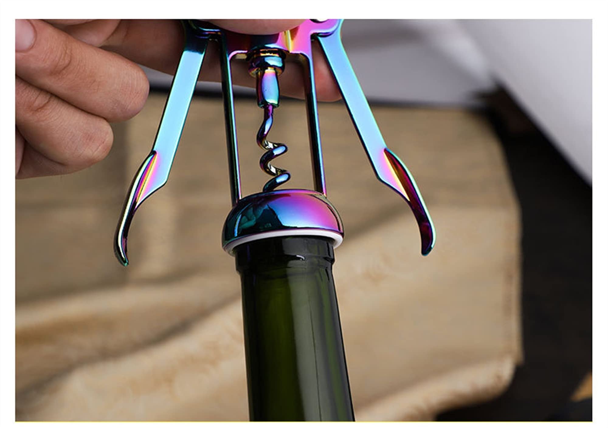 apribottiglie elettrico per vino， Cavatappi ad ala, apribottiglie multifunzionale for vino e birra, cavatappi for vino for tutte le bottiglie con tappo in sughero e birra.