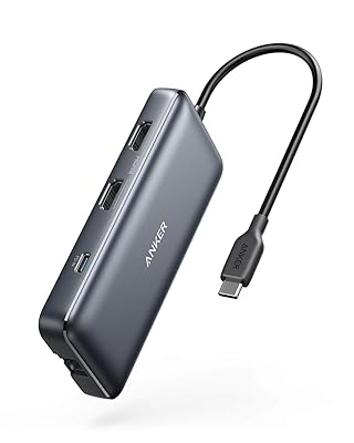 Anker Laptop Docking Station Dual Monitor, 8-in-1 USB C Hub, 4K Dual Monitor with 2 HDMI, 1 Gbps Ethernet Hub, 85W Power Delivery, SD Card Reader for MacBook Pro, XPS and More (Charger not Included)