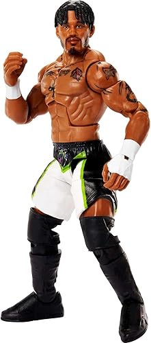 Miniatura 5 de Mattel WWE Wes Lee Elite Collection - Figura de acción de 6 pulgadas. Regalo coleccionable para posar, para fanáticos de WWE a partir de 8 años