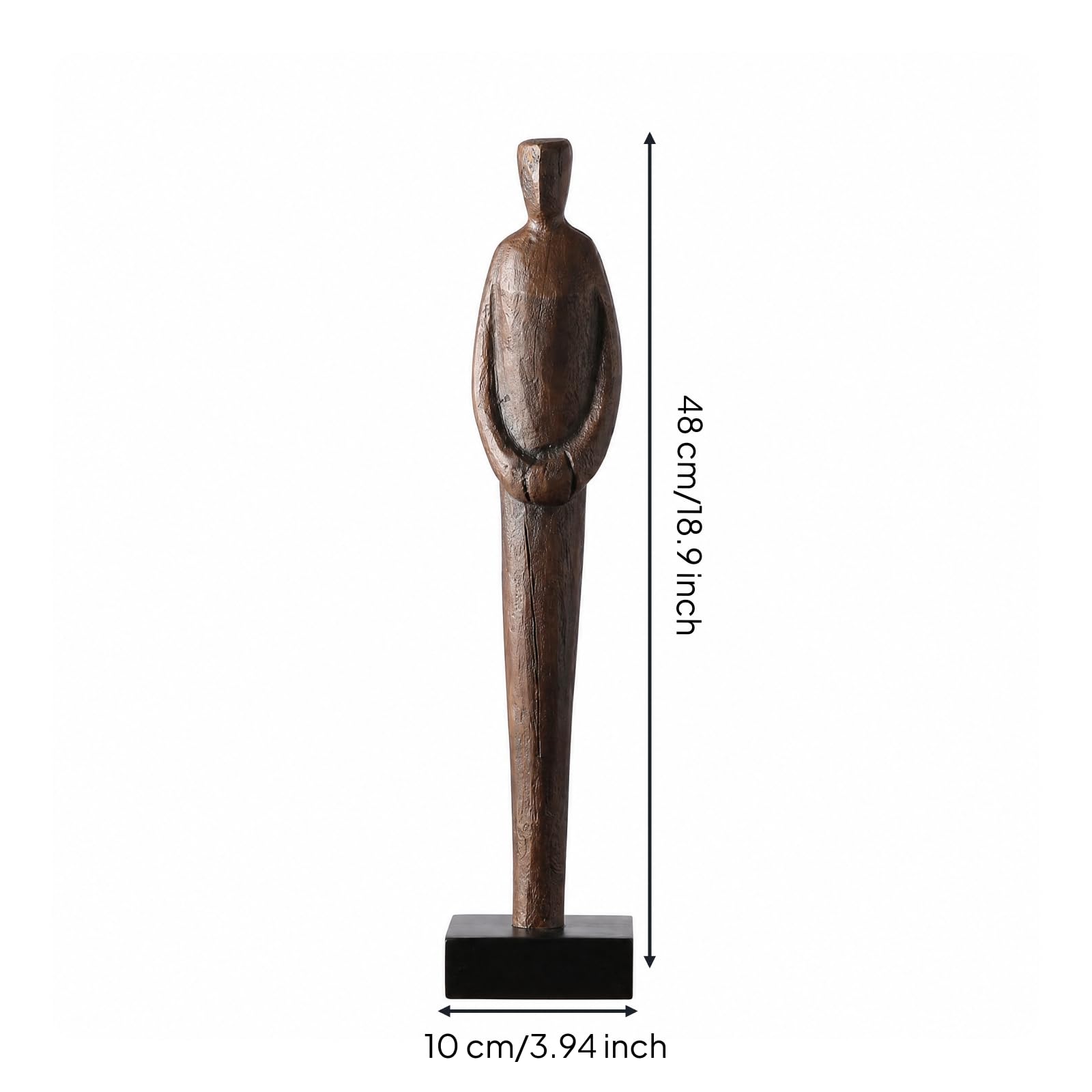 Qianly Escultura Conceptual Artística | Figura Resina, Morno, Adorno, para Recibidor, Estantería, S