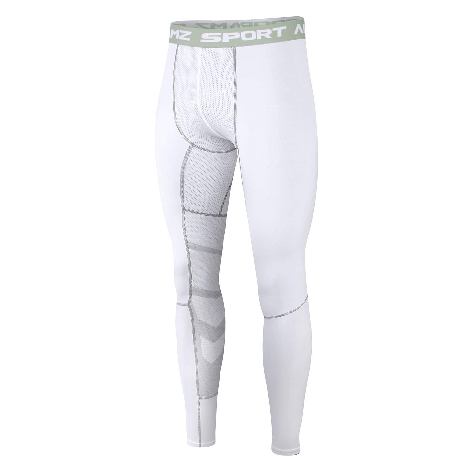 AMZSPORT Pantaloni Sportivi a Compressione da Uomo Leggings da Palestra Calzamaglia ad Asciugatura Rapida
