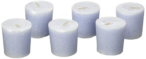 Aroma Naturals Velas votivas con lavanda tranquilidad 6 unidades