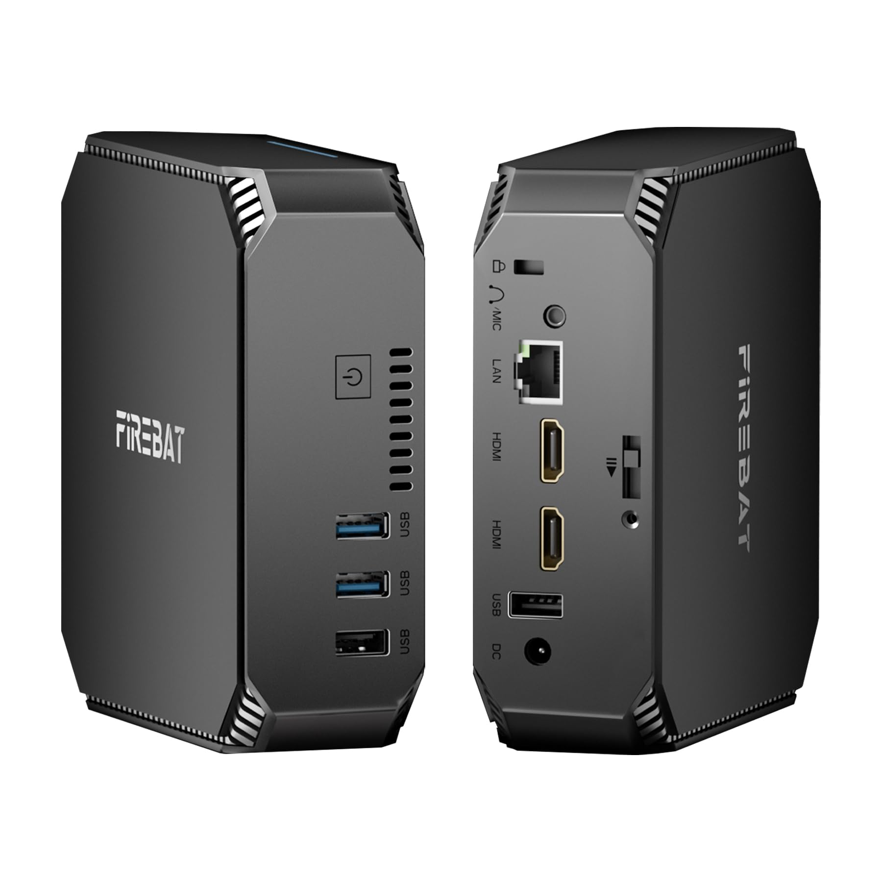 FIREBAT Mini PC N150 (3.6GHz) Intel CPU, 1000MHz 4K UHD Dual Display, 8GB DDR4 256GB M.2 SSD PCIe, Mini Computer Desktop, Tiny Small PC for Office/Business/Home/Education