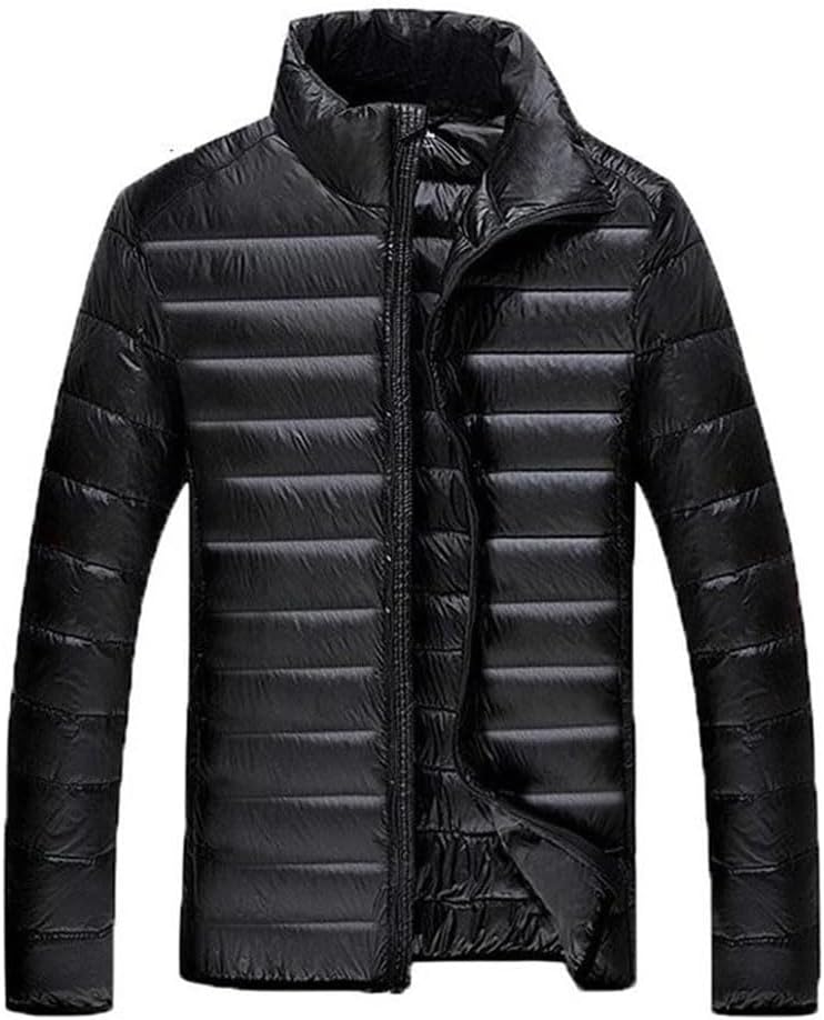 Pegsmio Down Jackets Men's Lightweight Hiking Camping Trekking Winter Coat Outdoor Windproof Warm Puffer Jacket