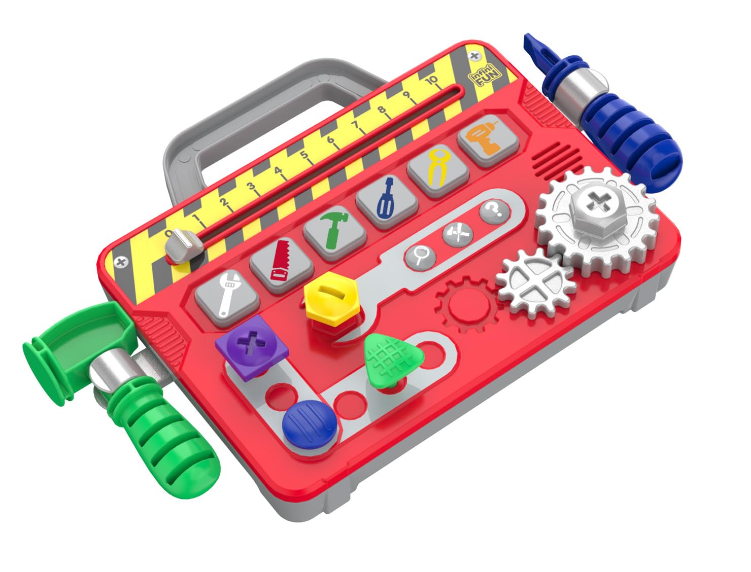 Produktbild von Infini Fun Werkzeugkoffer Für Kleinkinder - Elektronischer Lernkoffer Ab 2 Jahren