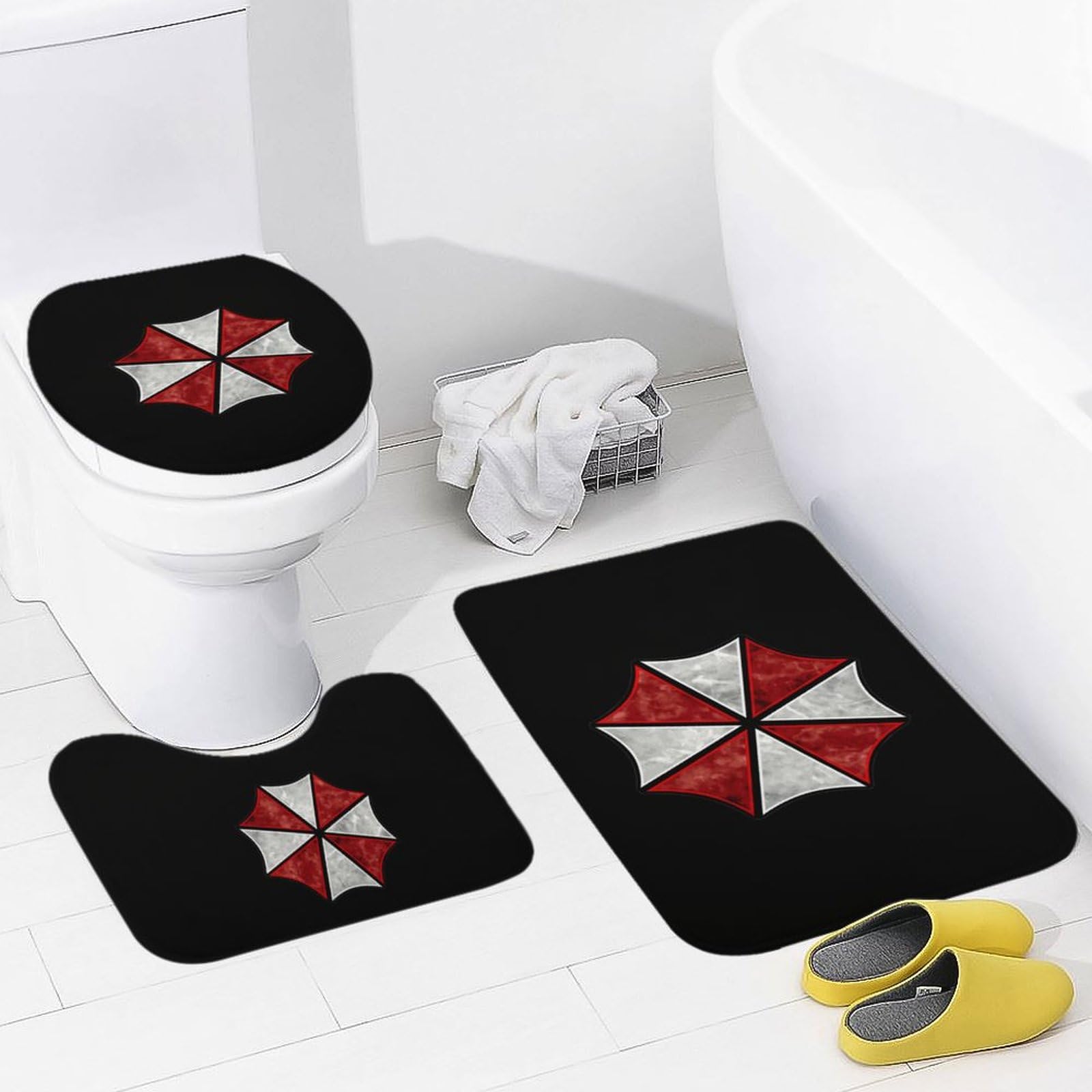 Amazon｜バイオハザード トイレマットセット 3点 セット バスマット