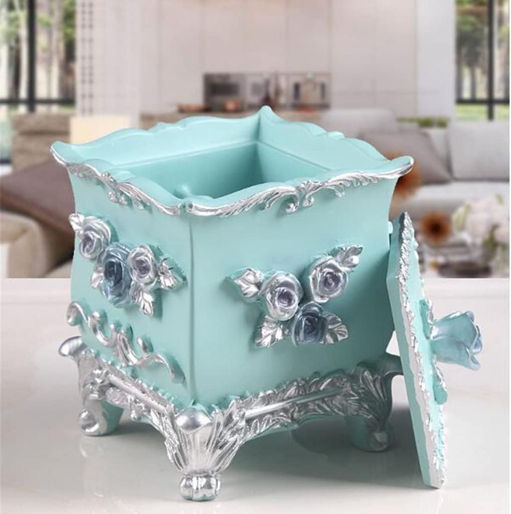 Resin Home Portable Cotton Swabs Toothpick Cotton Swab Storage Box Dining Table Storage Box(E)