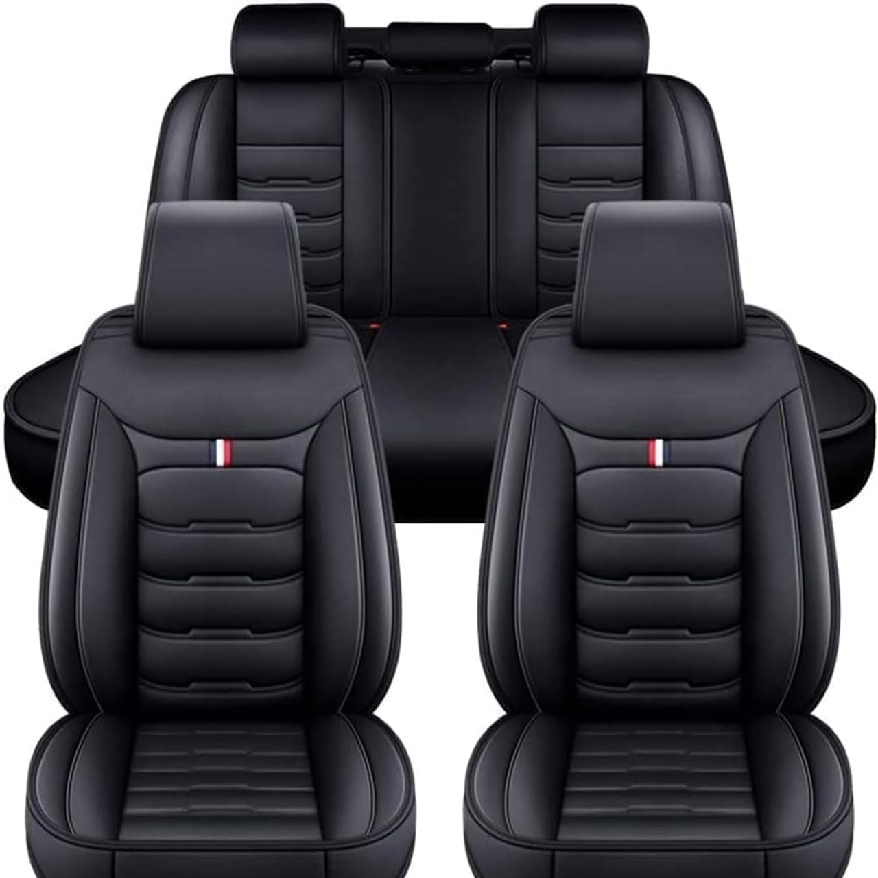 Yoqik A/Black Cr Set Cover Sets For Toyot Yris Cross Hybrid 2021-2024,Lether Front Bck Full Surround Protectors Pd Brethble Wterproof Universl Interior Ccessories,