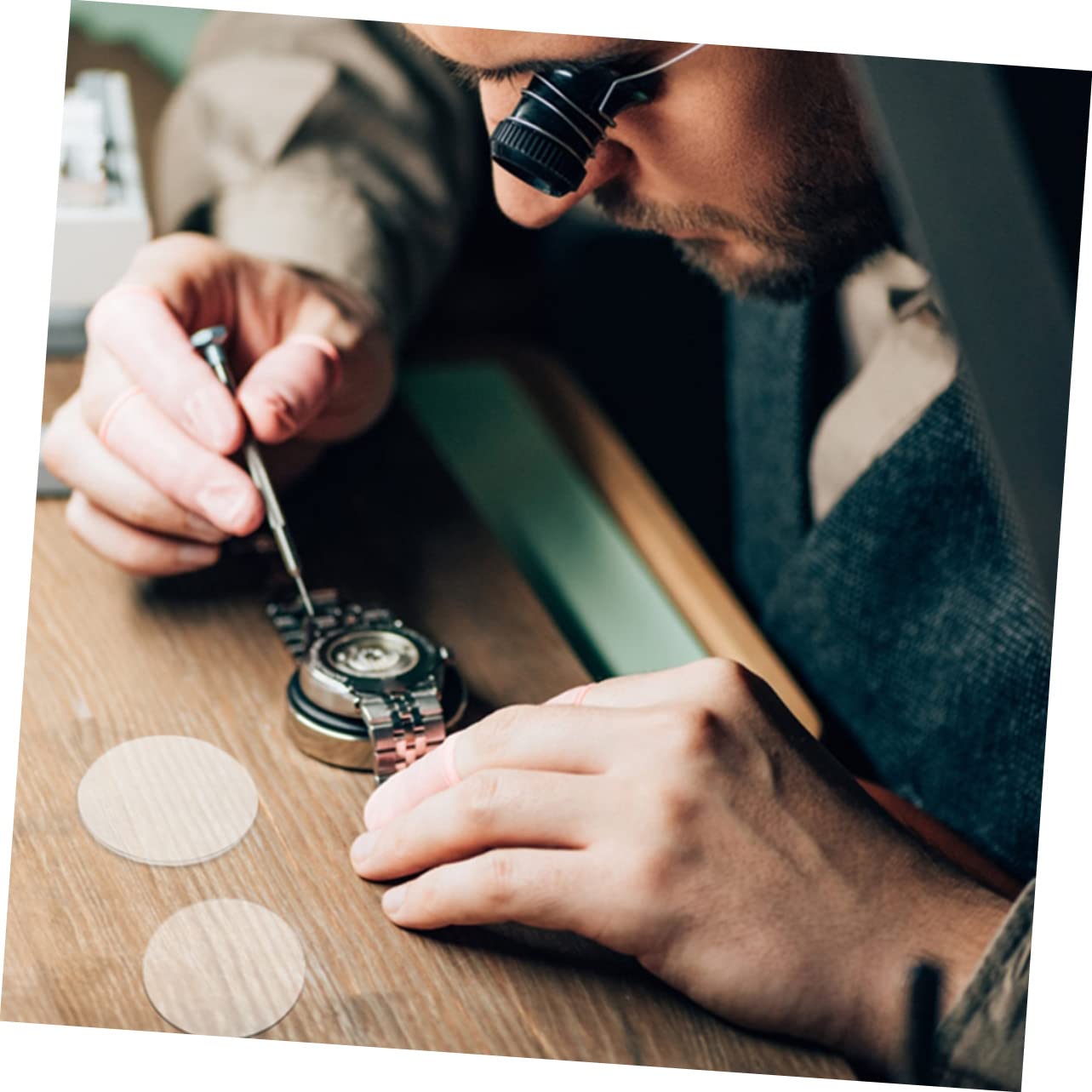 SHERCHPRY Lente De Reloj Pantalla Plana Reparación De Relojes Inteligente Mira La Cúpula De La Lente Caja De La Pantalla del e Plana Cristal De Transparent