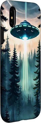 Vista 6 de iPhone 15 Pro Alien Abduction UFO Space Ship UAP Flying Saucer Case