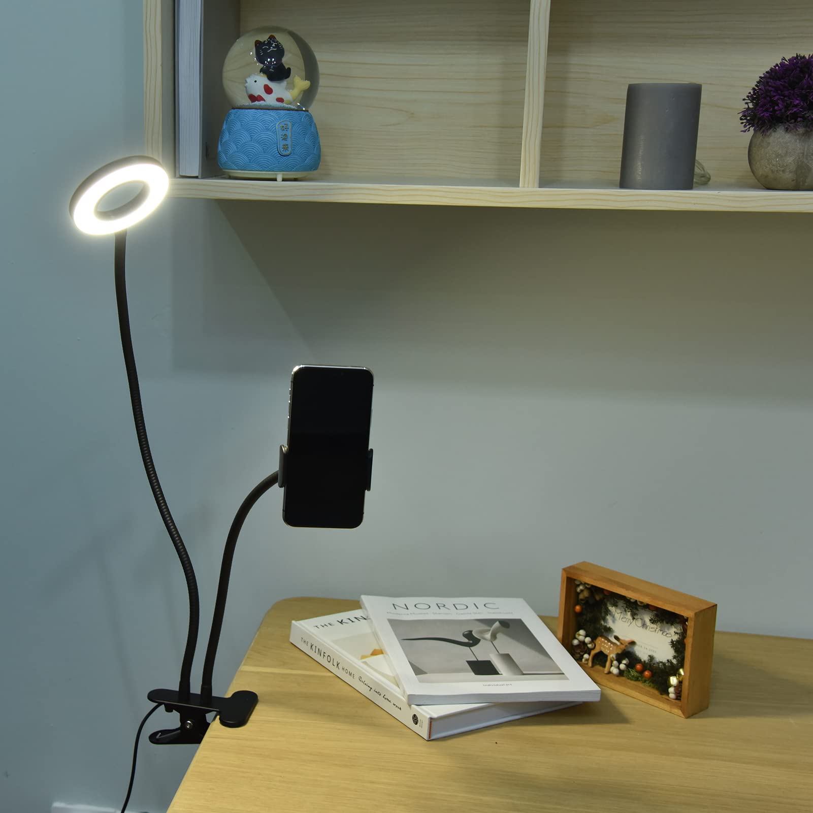 Mobile Phone Live Lighting, Mobile Phone Live Lighting, Adjustable Table Top Beauty Lamp 60 Model 2835 LED Live Stream Lighting 3 Colour for Notebooks for Charge Banks