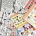 700+Kawaii Japanese Stickers for Journaling Supplies, 30 Sheets Deco Cartoon Korean-Style M5 Sticker Book for Scrapbooking, Junk Journal Supplies, Planner, DIY Crafts (Wish)