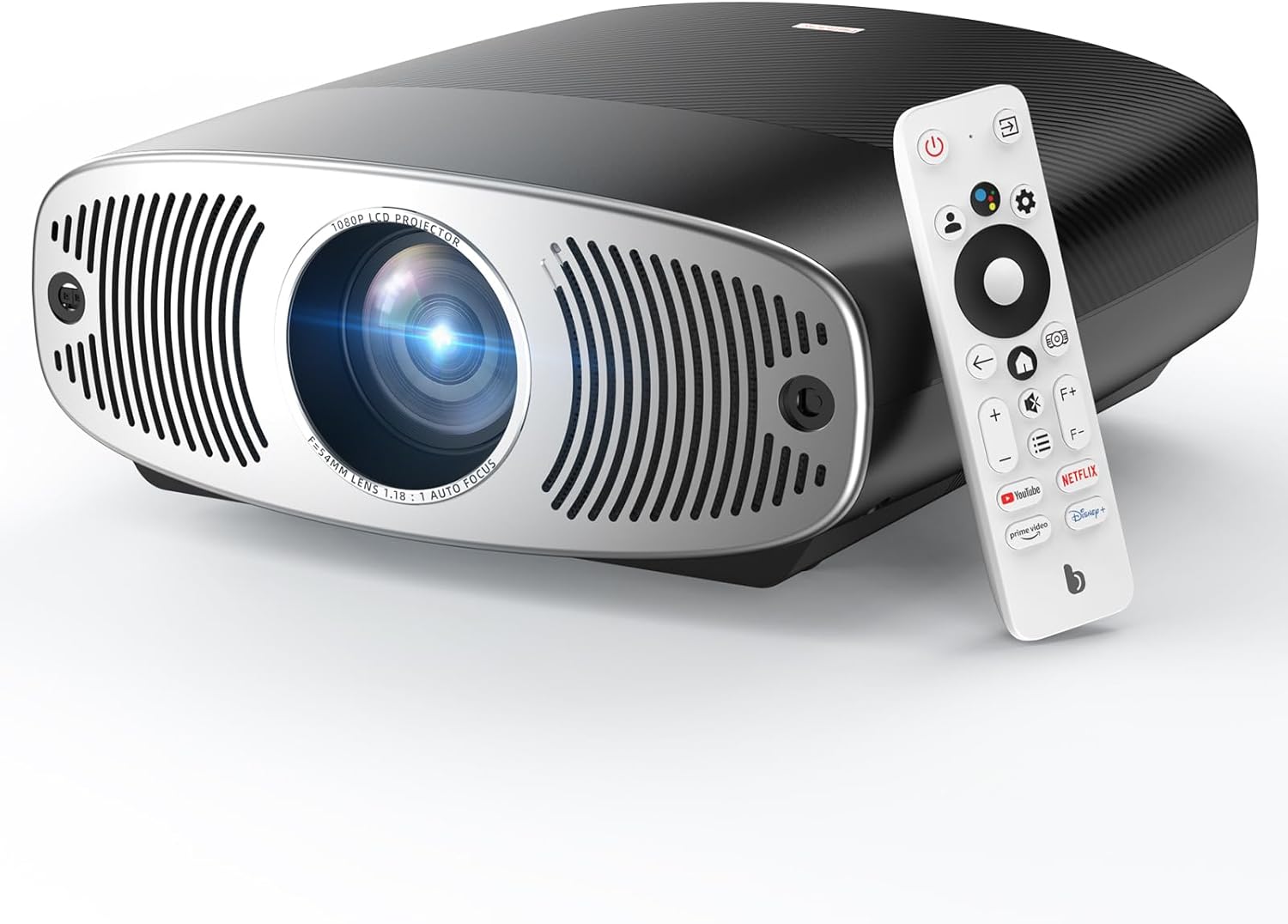 Bettdow AC1061 Google TV Smart Projector with remote control
