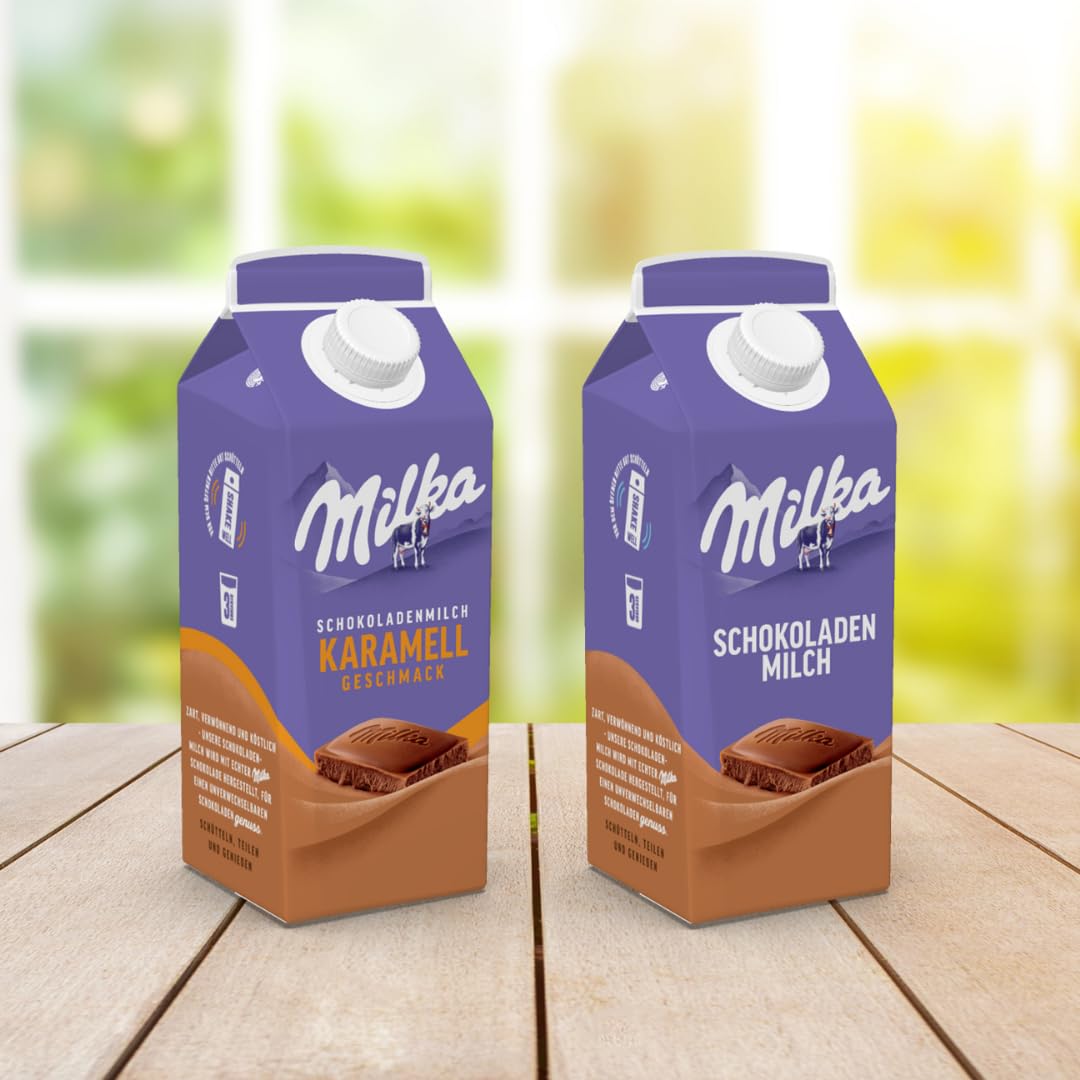 Schokoladenmilch Karamell Geschmack Milch Original 750 Mililiter X 4 STÜCK