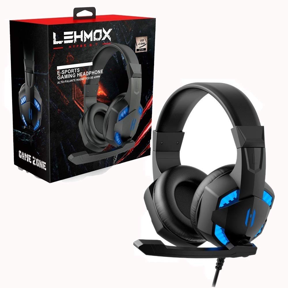 Fone Headset Gamer Led Plug Plug 3.5Mm Usb Lehmox GT-F6 | Amazon