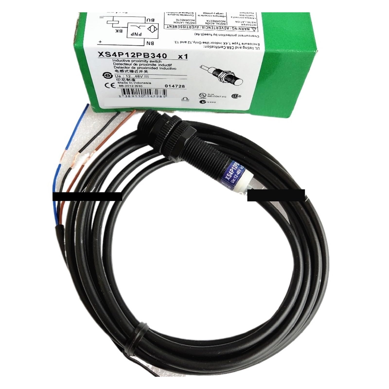 Capteur de proximité XS4P12NB340 détecteur inductif cylindrique M12