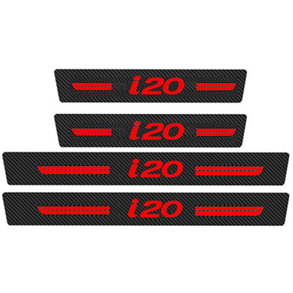 Sdyayfge A 4Pcs Kick Plates Car Door Sill Protector,For Hyundai I20