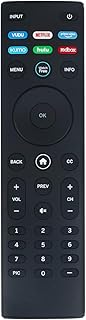New XRT140 Replacement Remote Control fit for Vizio LED Smart TV V405-H19 V705-H13 V655-H19 V505-H19 OLED55-H1 OLED65-H1 with Shortcut APP Buttons Vudu Netflix Primevideo Xumo Hulu Redbox Watchfree