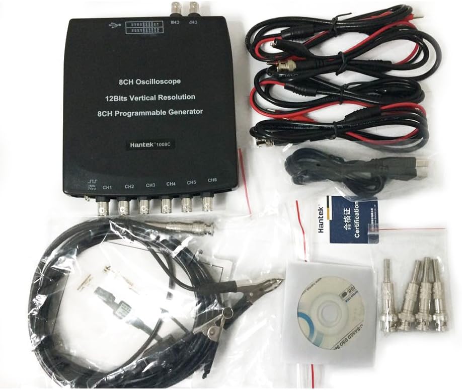 Automotive Diagnostic Equipment Hantek 1008C 8CH USB Oscilloscope Professional Automotive Diagnostic Oscilloscope