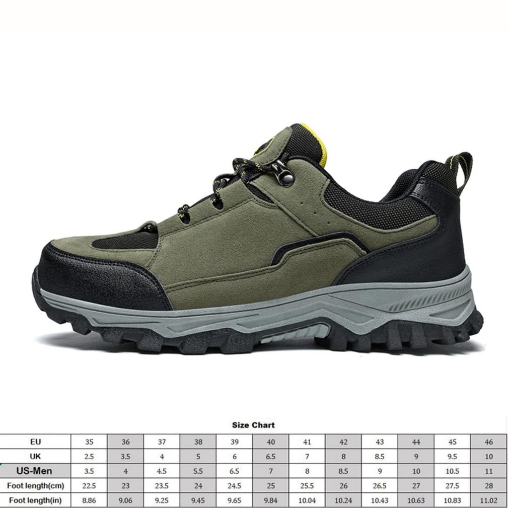 Zapatillas Senderismo Impermeables Hombre Calzado Trekking Ante | Antideslizante Resistente Desgaste, Zapatos Caminar Aire Libre Ligeros Informales, Trail Running Viajes Acampada