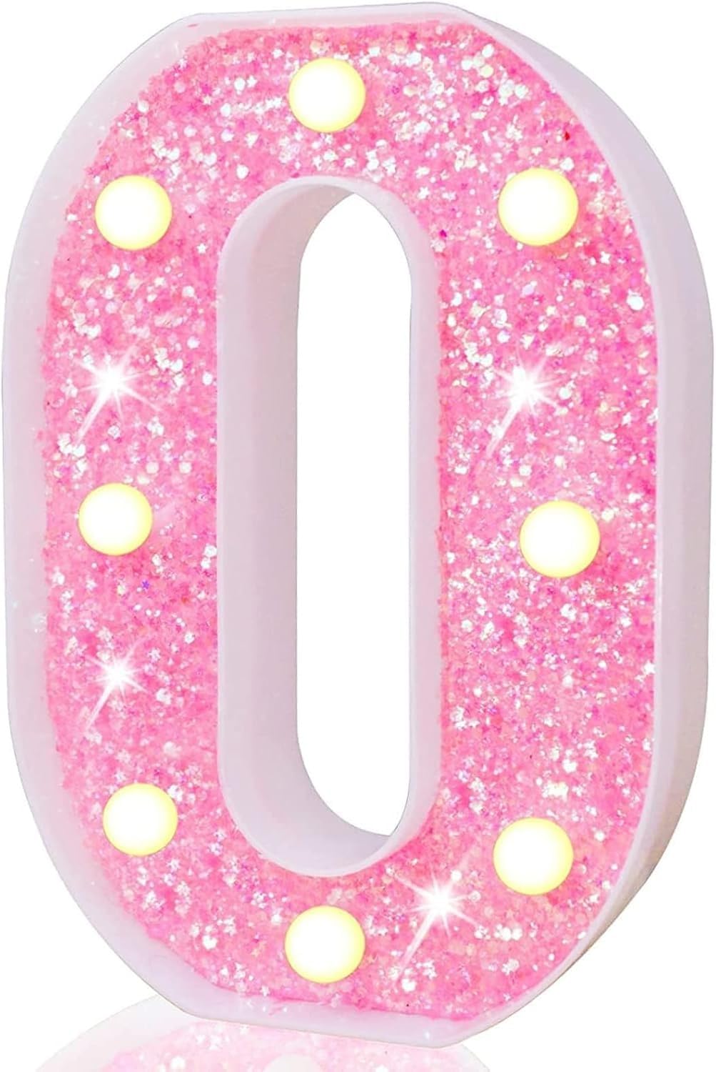 LED Marquee Letter Lights, Light Up Letters Glitter Alphabet Letter Sign Battery Powered for Night Light Birthday Party Wedding Girls Gifts Home Bar Christmas Decoration