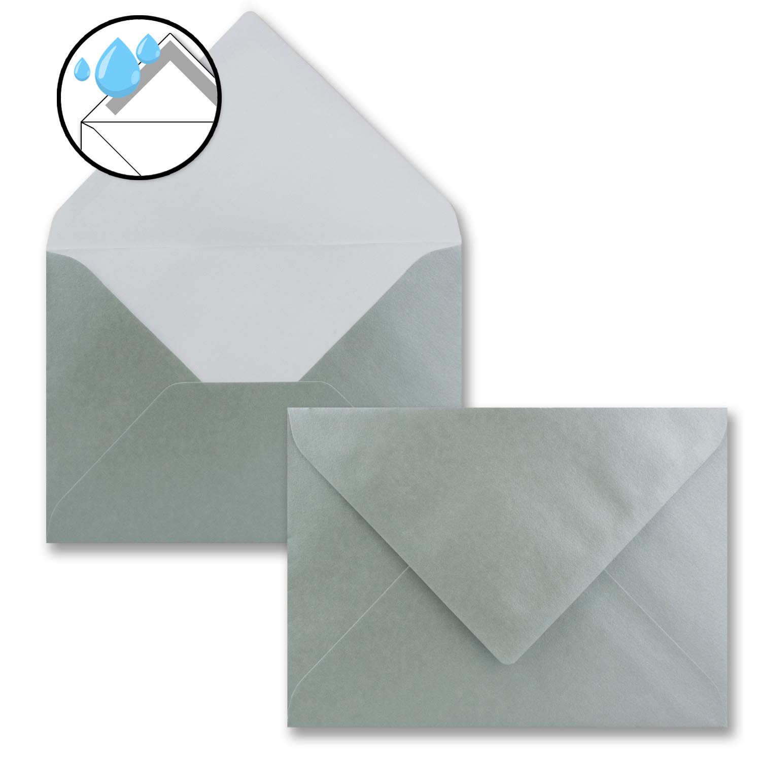 Lot de 200 cartes de Noël avec enveloppes argentées - 11,5 x 17 cm - DIN B6 - Motif : ville enneigée - Cartes pliantes pour vœux de Noël