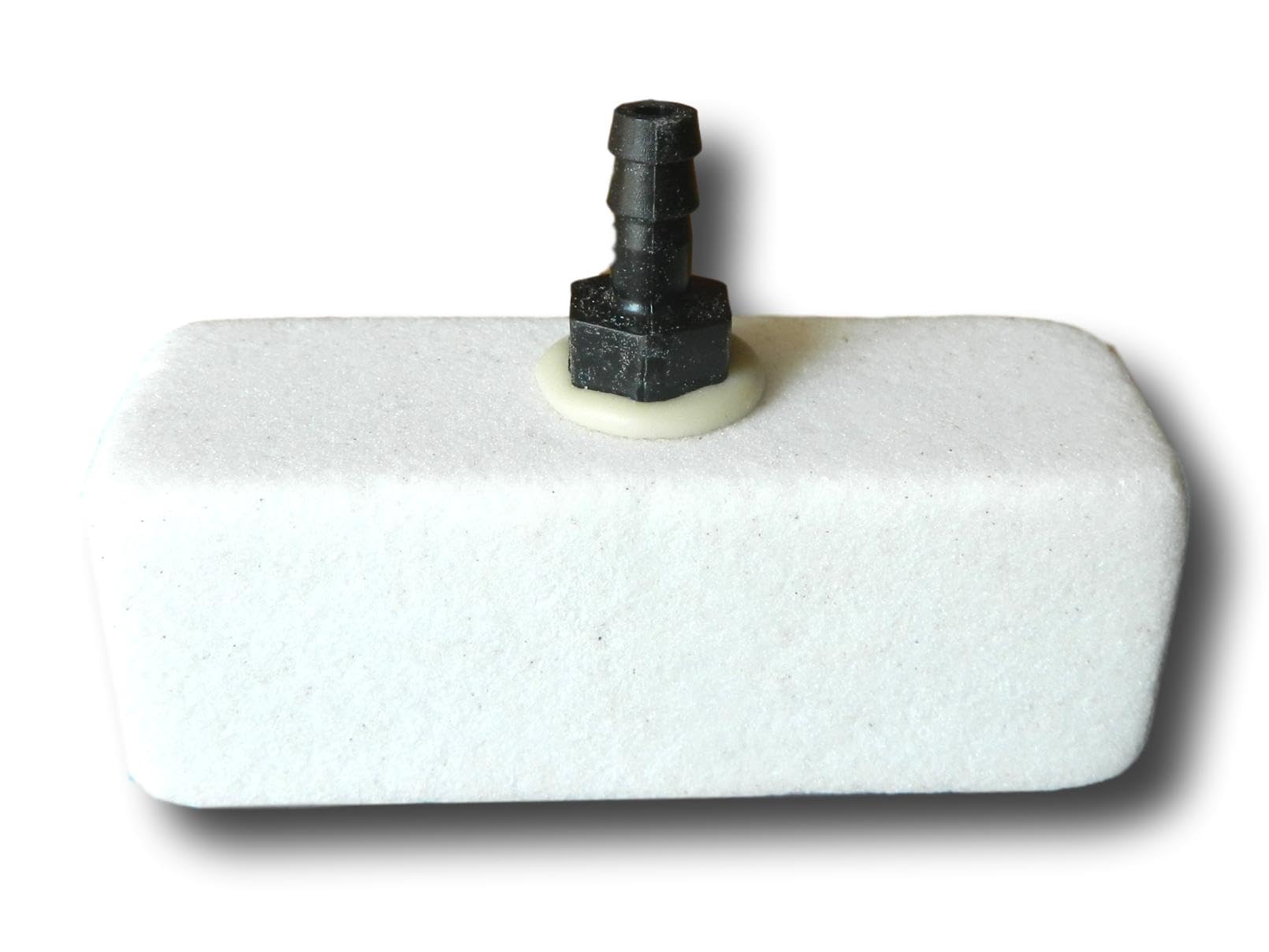 Aquarium Bubble Stone The Bubble Bubba 1" x 1" x 3" with 3/16" OD Barb Bubblemac Aeration Products Model 1030FC Our Stones do not Dissolve a go Away!