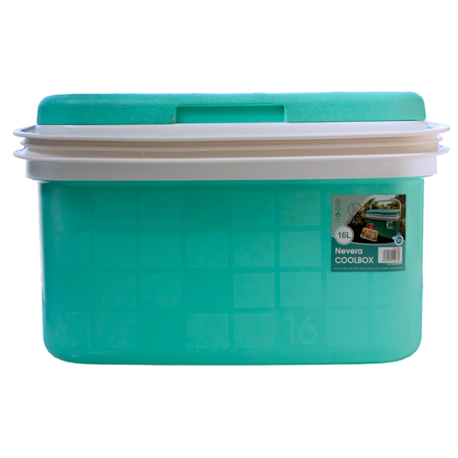 KROWN - Nevera Portátil Térmica, Color Pastel, Polipropileno, Ideal para Actividades al Aire Libre en el Jardín, Camping, Barbacoas, Picnic, Playa, Caja Rígida Térmica