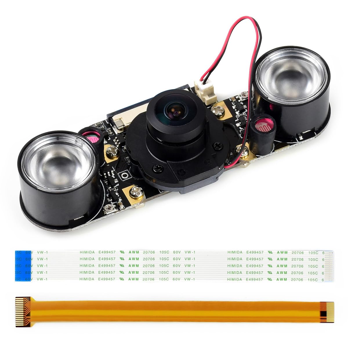 Waveshare IMX219-160 8MP IR-Cut Camera IR-Cut Infrared Night Vision 162° FOV Applicable for Jetson Nano/Compute Module