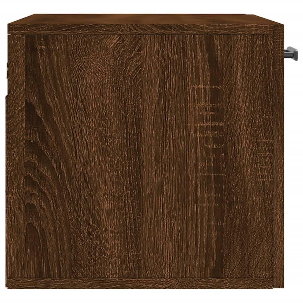 vidaXL Armario de Pared Madera ingeniería marrón Roble 60x36,5x35 cm