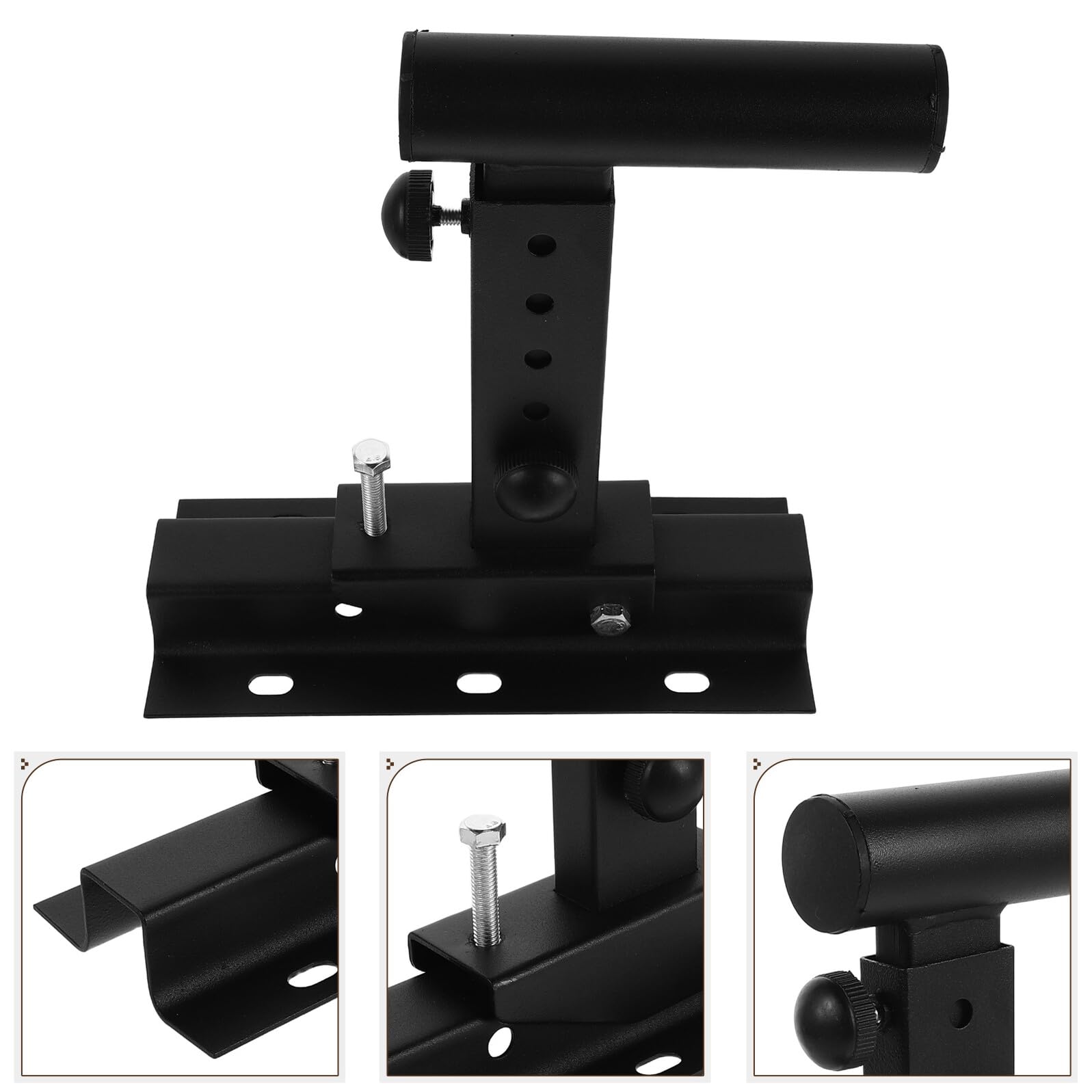 Uonlytech Soporte de Pared para Altavoz Fijo Metálico Reforzado Capacidad 40 Kg Color Negro Montaje para Altavoces Ktv y Hogar Accesorio Ajustable para Sonido Envolvente y Estudio