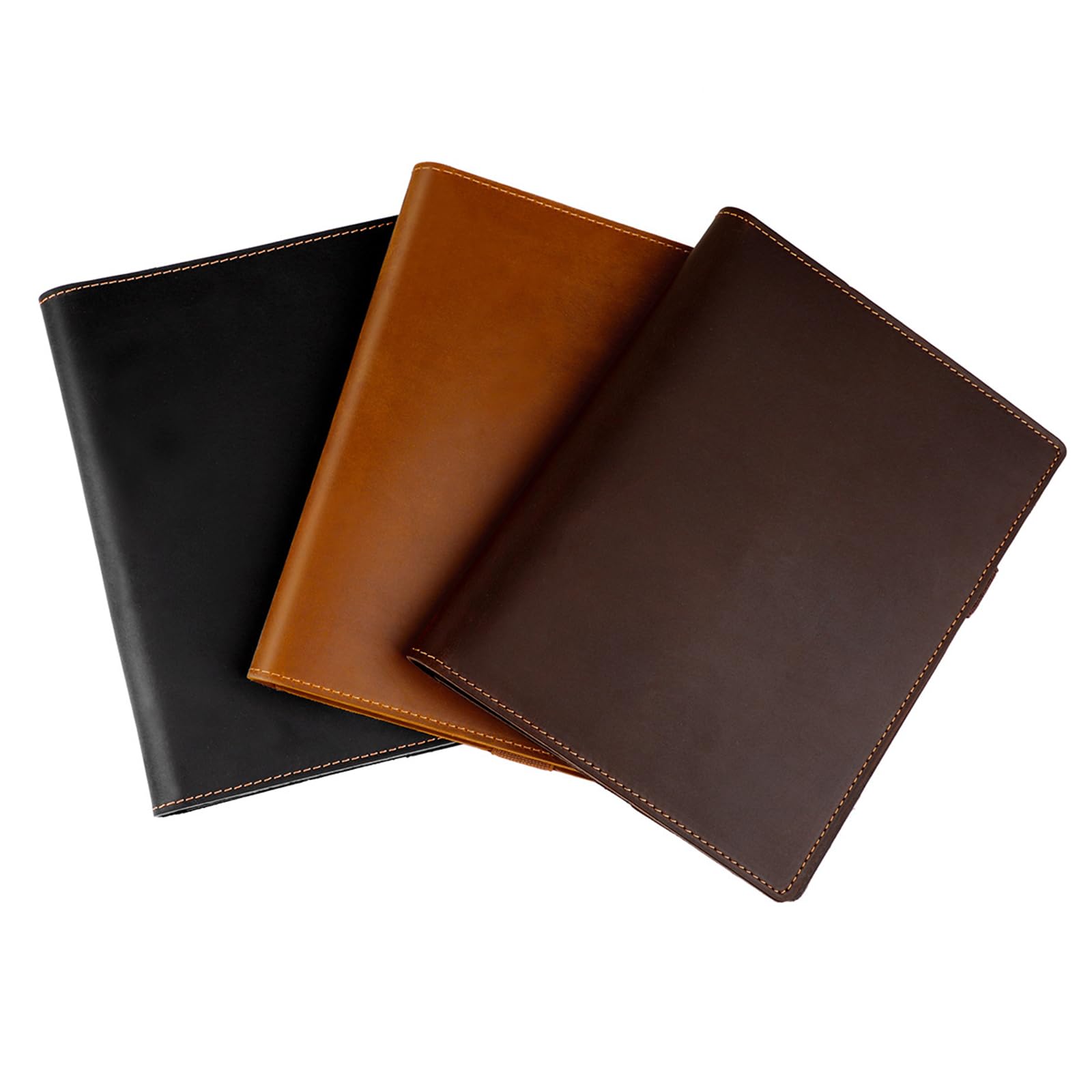 Custodia per notebook in pelle PU Texture a scomparti multipli Soluzione di archiviazione per documenti per studenti Organizzatori di documenti in pelle PU