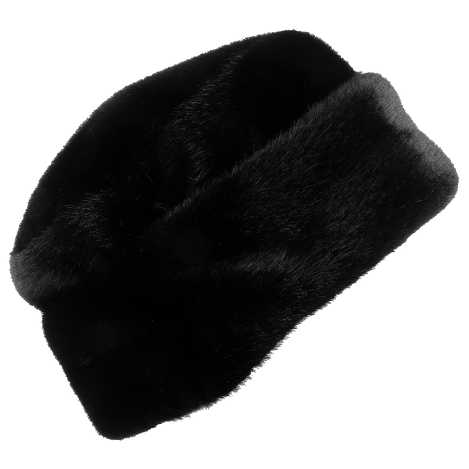 FRCOLOR Old Man Hat Russian Hat Caps for Men Has Men's Hats Mens Flat Hats Bonnet for Men Cap for Men Vintage Hat Outdoor Men Hat Turban Hat for Women Fur Prince Hat Middle Aged Black